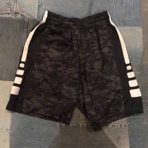 Medium black and grey camp Nike Dri fit basketball shorts